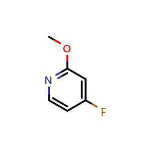 Chemical structure of 4-fluoro-2-methoxy-pyridine , CAS 96530-81-3, AChemBlock T99769