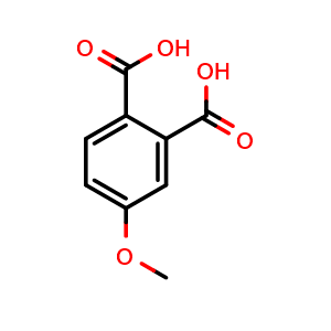 Chemical structure of 4-Methoxyphthalic acid , CAS 1885-13-8, AChemBlock T99788