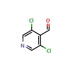 Chemical structure of 3,5-dichloropyridine-4-carbaldehyde , CAS 136590-83-5, AChemBlock T99794