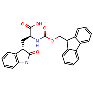 Chemical structure of Fmoc-S-2,3-dihydro-2-oxo-Tryptophan , CAS 1290040-14-0, AChemBlock T99866