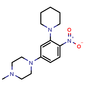 1-methyl-4-(4-nitro-3-(piperidin-1-yl)phenyl)piperazine