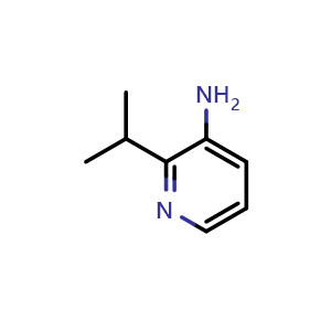 Chemical structure of 2-isopropylpyridin-3-amine , CAS 1369105-90-7, AChemBlock T99883