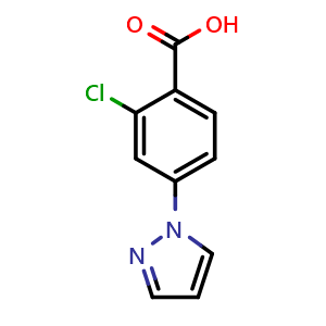 2-Chloro-4-(1h-pyrazol-1-yl)benzenecarboxylic acid