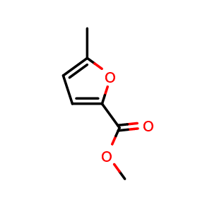 Chemical structure of Methyl 5-methylfuran-2-carboxylate , CAS 2527-96-0, AChemBlock T99953
