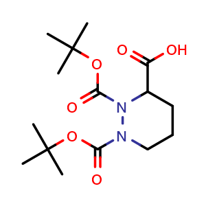 1,2-bis(tert-butoxycarbonyl)hexahydro-3-pyridazinecarboxylic acid