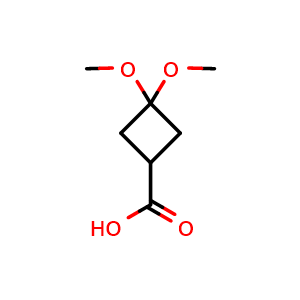 3,3-Dimethoxycyclobutane-1-carboxylic acid