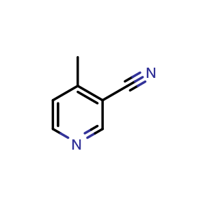 Chemical structure of 4-Methylpyridine-3-carbonitrile , CAS 5444-01-9, AChemBlock U102608