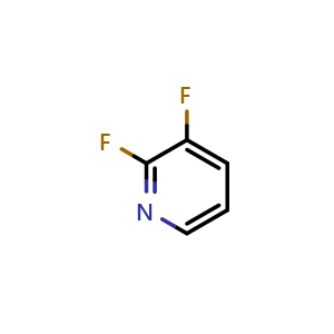 Chemical structure of 2,3-Difluoropyridine , CAS 1513-66-2, AChemBlock U102657