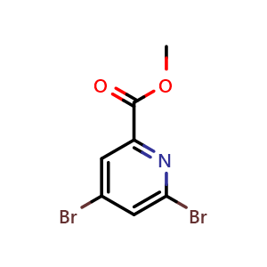 Chemical structure of Methyl 4,6-dibromopyridine-2-carboxylate , CAS 1206248-47-6, AChemBlock U102706