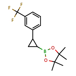 4,4,5,5-Tetramethyl-2-[2-[3-(trifluoromethyl)phenyl]cyclopropyl]-1,3,2-dioxaborolane