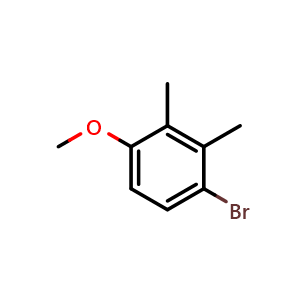 Chemical structure of 4-Bromo-2,3-dimethylanisole , CAS 50638-48-7, AChemBlock U102820