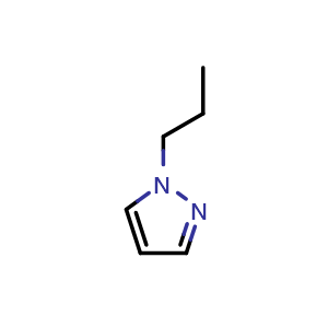 Chemical structure of 1-Propyl-1H-pyrazole , CAS 32500-67-7, AChemBlock U102845