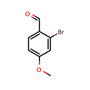Chemical structure of 2-Bromo-4-methoxybenzaldehyde , CAS 43192-31-0, AChemBlock U102860