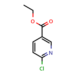 Chemical structure of Ethyl 6-chloronicotinate , CAS 49608-01-7, AChemBlock U102900