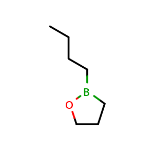 Chemical structure of 2-Butyl-1,2-oxaborolane , CAS 5357-13-1, AChemBlock U102932