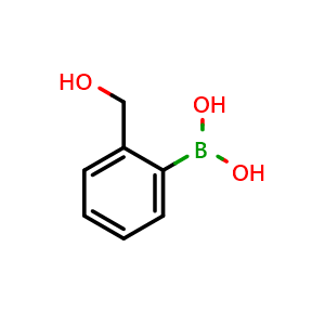 Chemical structure of 2-Hydroxymethylphenylboronic acid , CAS 87199-14-2, AChemBlock U102937