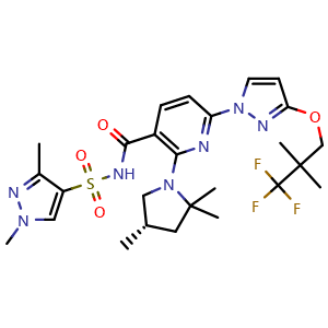 Chemical structure of Elexacaftor , CAS 2216712-66-0, AChemBlock U102941