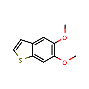 Chemical structure of 5,6-Dimethoxybenzo[b]thiophene , CAS 91715-47-8, AChemBlock U102981