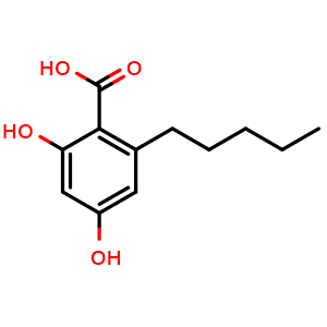 2,4-Dihydroxy-6-pentylbenzoic acid