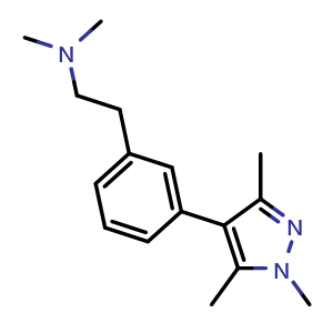 N,N-dimethyl-2-(3-(1,3,5-trimethyl-1H-pyrazol-4-yl)phenyl)ethanamine