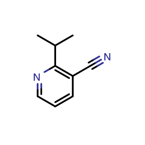 Chemical structure of 2-Isopropylnicotinonitrile , CAS 1211521-92-4, AChemBlock U103044