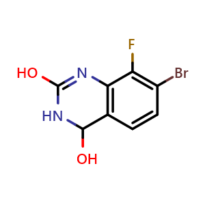 7-Bromo-8-fluoro-3,4-dihydroquinazoline-2,4-diol