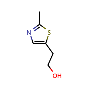 Chemical structure of 2-Methyl-5-thiazoleethanol , CAS 59977-20-7, AChemBlock U103167