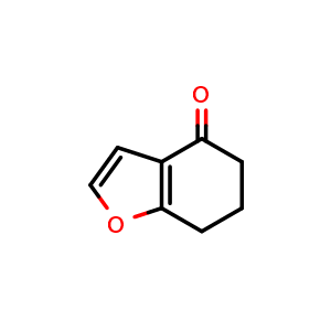 Chemical structure of 6,7-Dihydro-4(5H)-benzofuranone , CAS 16806-93-2, AChemBlock U103171