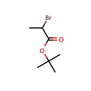 Chemical structure of Tert-butyl 2-bromopropanoate , CAS 39149-80-9, AChemBlock U103181