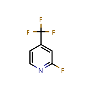 Chemical structure of 2-Fluoro-4-(trifluoromethyl)pyridine , CAS 118078-66-3, AChemBlock U103190