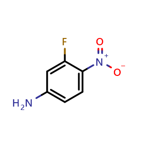 Chemical structure of 3-Fluoro-4-nitroaniline , CAS 2369-13-3, AChemBlock U103202