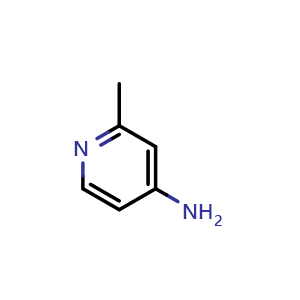Chemical structure of 2-Methylpyridin-4-amine , CAS 18437-58-6, AChemBlock U103224