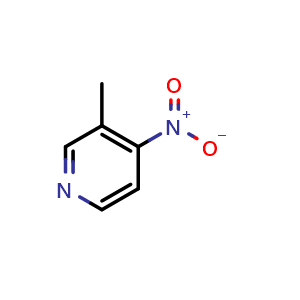 Chemical structure of 3-Methyl-4-nitro-pyridine , CAS 1678-53-1, AChemBlock U103234