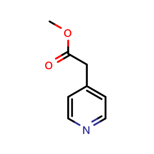 Chemical structure of Methyl 2-(pyridin-4-yl)acetate , CAS 29800-89-3, AChemBlock U103238