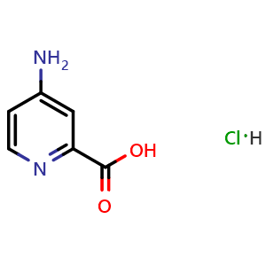 Chemical structure of 4-Aminopyridine-2-carboxylic acid hydrochloride , CAS 1291487-29-0, AChemBlock U103241