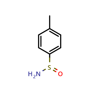 Chemical structure of 4-Methylbenzenesulfinamide , CAS 6873-55-8, AChemBlock U103308