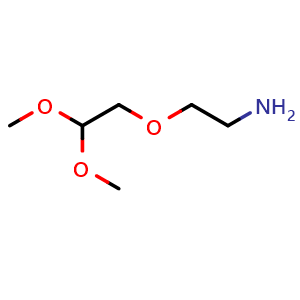 Chemical structure of 2-(2-Aminoethoxy)-1,1-dimethoxyethane , CAS 1228258-40-9, AChemBlock U103311