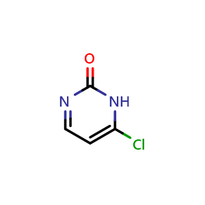 Chemical structure of 6-Chloropyrimidin-2(1H)-one , CAS 80927-55-5, AChemBlock U103313