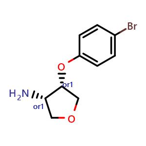 Cis-4-(4-bromophenoxy)tetrahydrofuran-3-amine