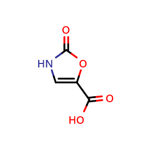 Chemical structure of 2,3-Dihydro-2-oxo-5-oxazolecarboxylic acid , CAS 1407858-88-1, AChemBlock U103410