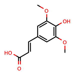 Chemical structure of Sinapic acid , CAS 530-59-6, AChemBlock U103444