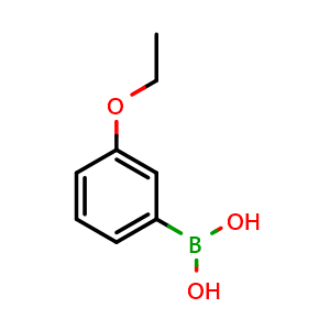 Chemical structure of 3-Ethoxyphenylboronic acid , CAS 90555-66-1, AChemBlock U103449