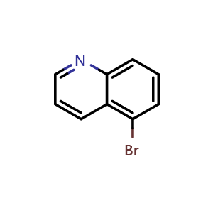 Chemical structure of 5-Bromoquinoline , CAS 4964-71-0, AChemBlock U103454