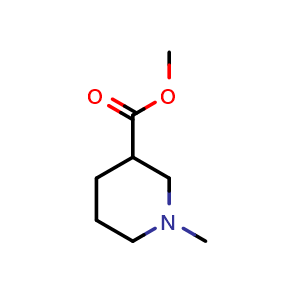 Chemical structure of Methyl 1-methylpiperidine-3-carboxylate , CAS 1690-72-8, AChemBlock U103478