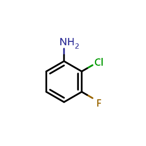 Chemical structure of 2-Chloro-3-fluoroaniline , CAS 21397-08-0, AChemBlock U103481