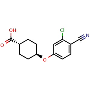 Trans-4-(3-chloro-4-cyano-phenoxy)cyclohexanecarboxylic acid