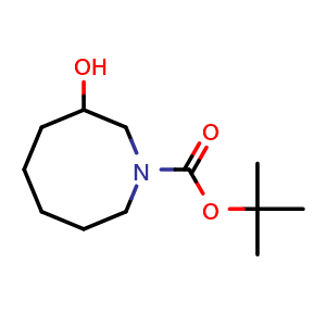 Chemical structure of Tert-butyl 3-hydroxyazocane-1-carboxylate , CAS 194492-04-1, AChemBlock U103619