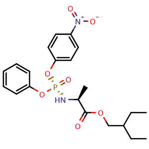 2-Ethylbutyl (2S)-2-{[(S)-(4-nitrophenoxy)(phenoxy)phosphoryl]amino}propanoate
