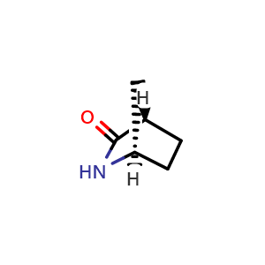 Chemical structure of (1R,4S)-2-azabicyclo[2.2.1]heptan-3-one , CAS 134003-02-4, AChemBlock U103745