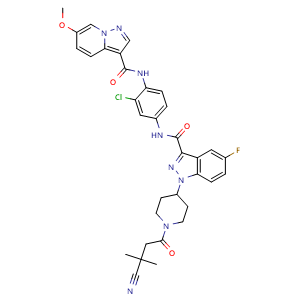 Chemical structure of Src Inhibitor 3 , CAS 2380027-49-4, AChemBlock U103757